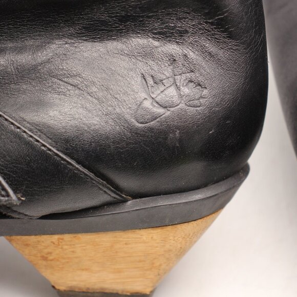John Fluevog Tall Boots Women's Size 9 Black Leather - Picture 11 of 12